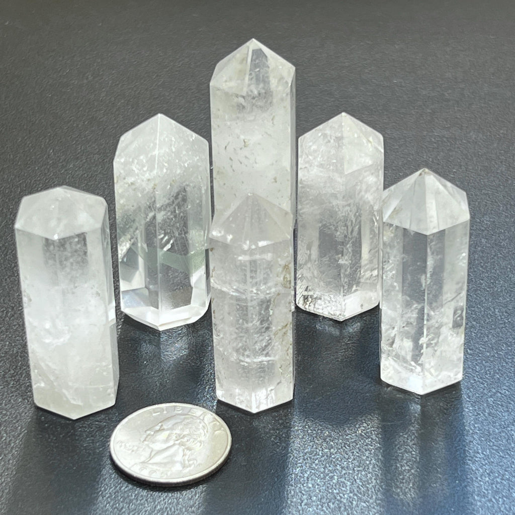 Clear Quartz Crystal Point Tower Obelisk