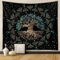 Astrology Chart Tarot Tapestry - Sun Moon Tree Wall Hanging