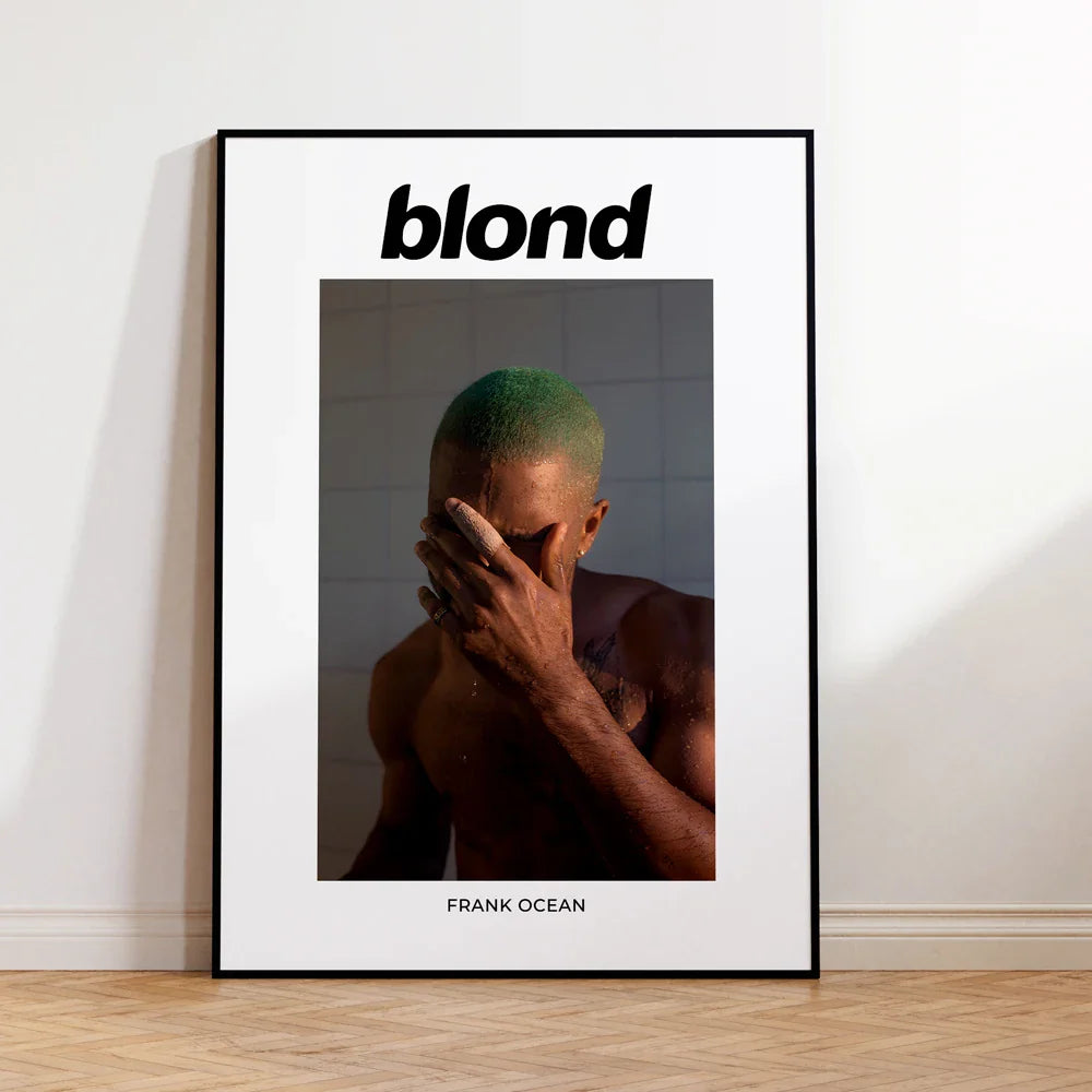 Modern Inspired Music Frank Ocean Album Chic Blonde Wall Art Aluminum Frame Prints Canvas Painting Poster Living Room Home Decor