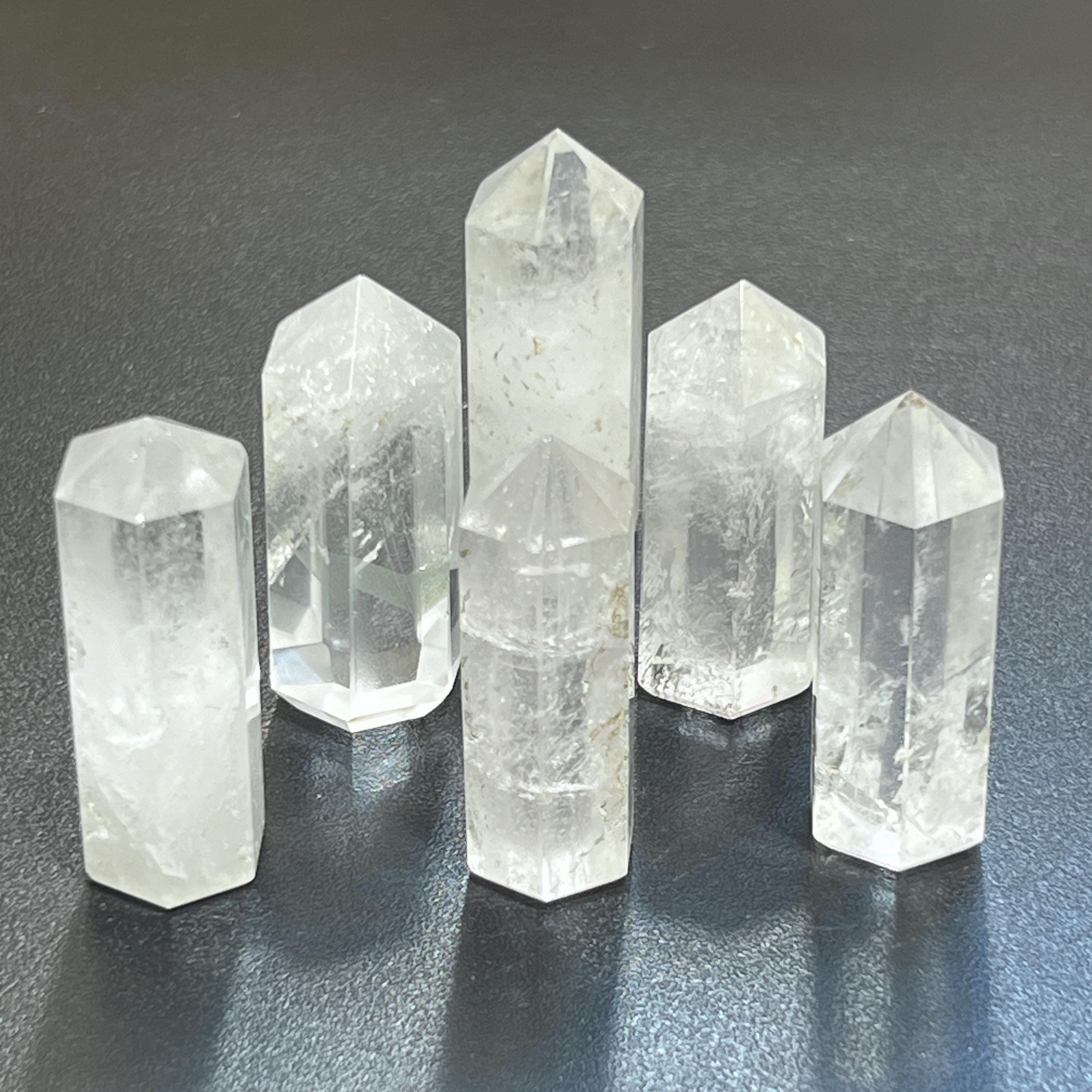 Clear Quartz Crystal Point Tower Obelisk Carving Wholesale